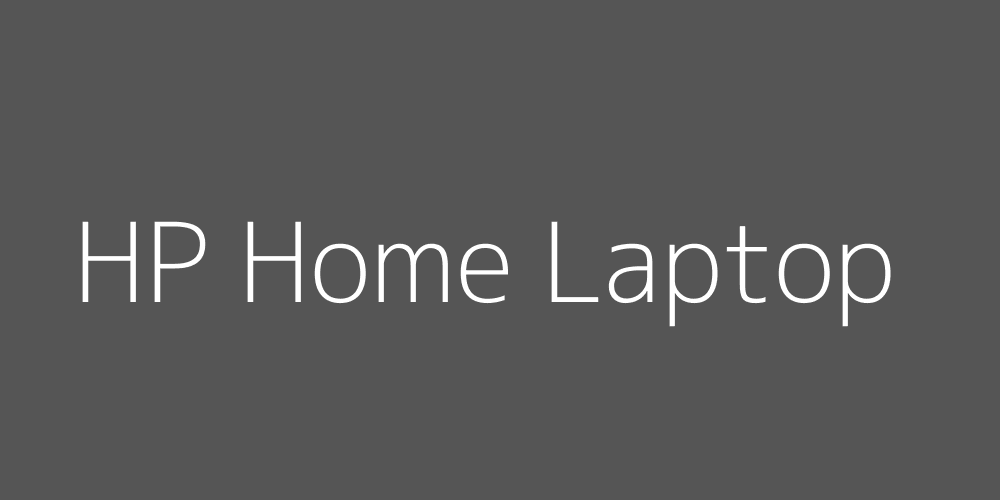 HP Home Use Laptop